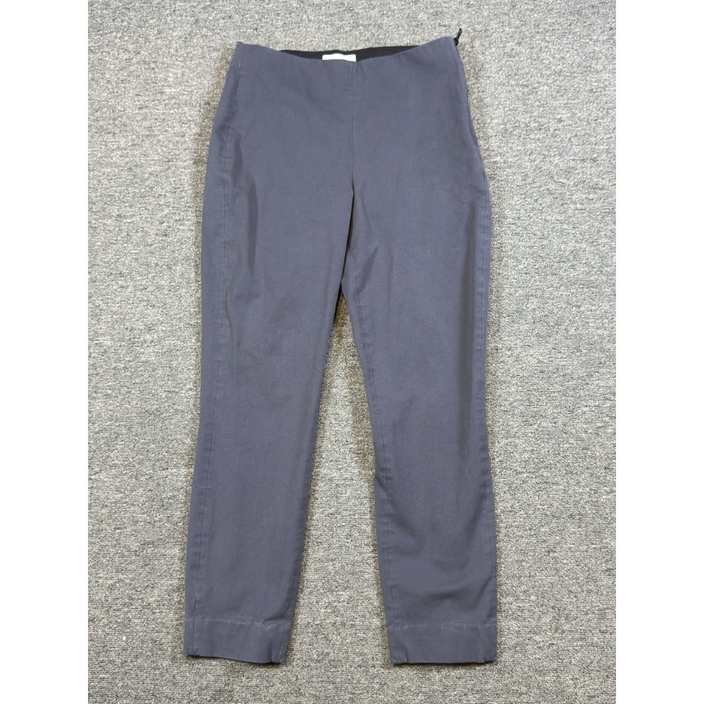 Everlane Pants Womens 6 Gray Twill Slim Ankle Side Zip Stretch Work Office